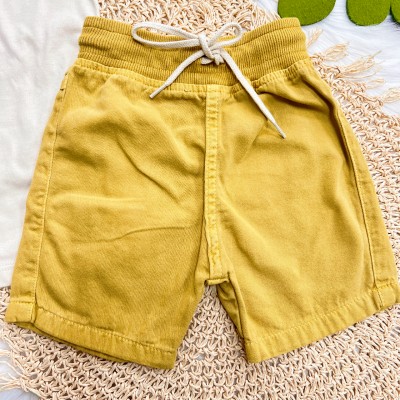 Conj. Camiseta Surf Riders e Bermuda em Sarja - Areia e Mostarda